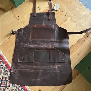 Men's Premium Brown Leather Apron by Mahi Leather